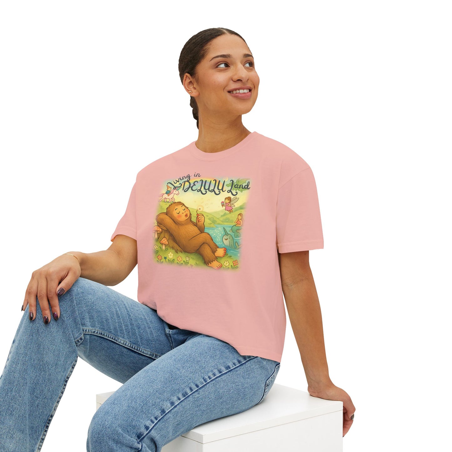 Delulu Land Boxy Tee