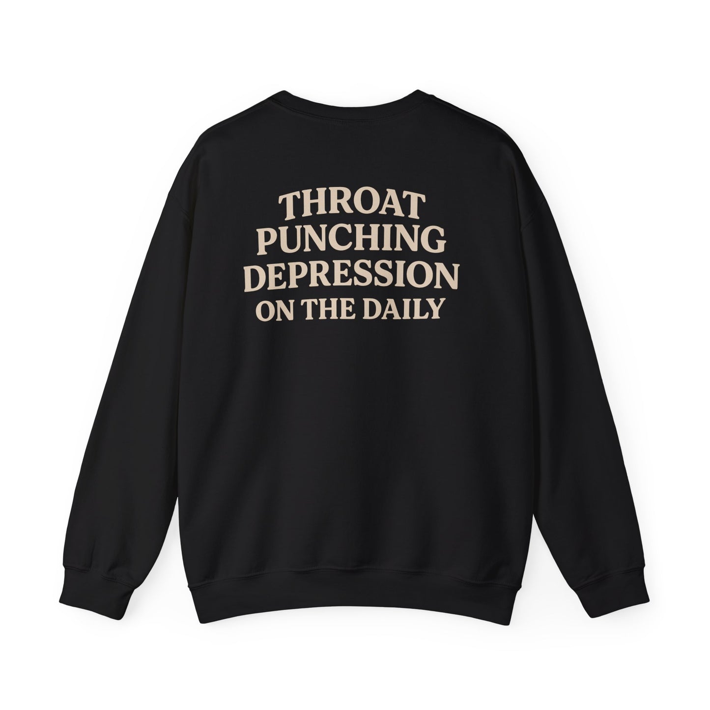 Throat Punching Depression Crewneck Sweatshirt
