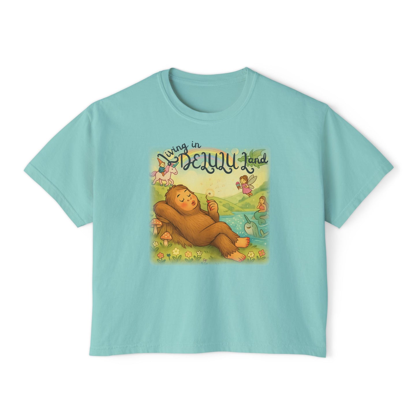 Delulu Land Boxy Tee