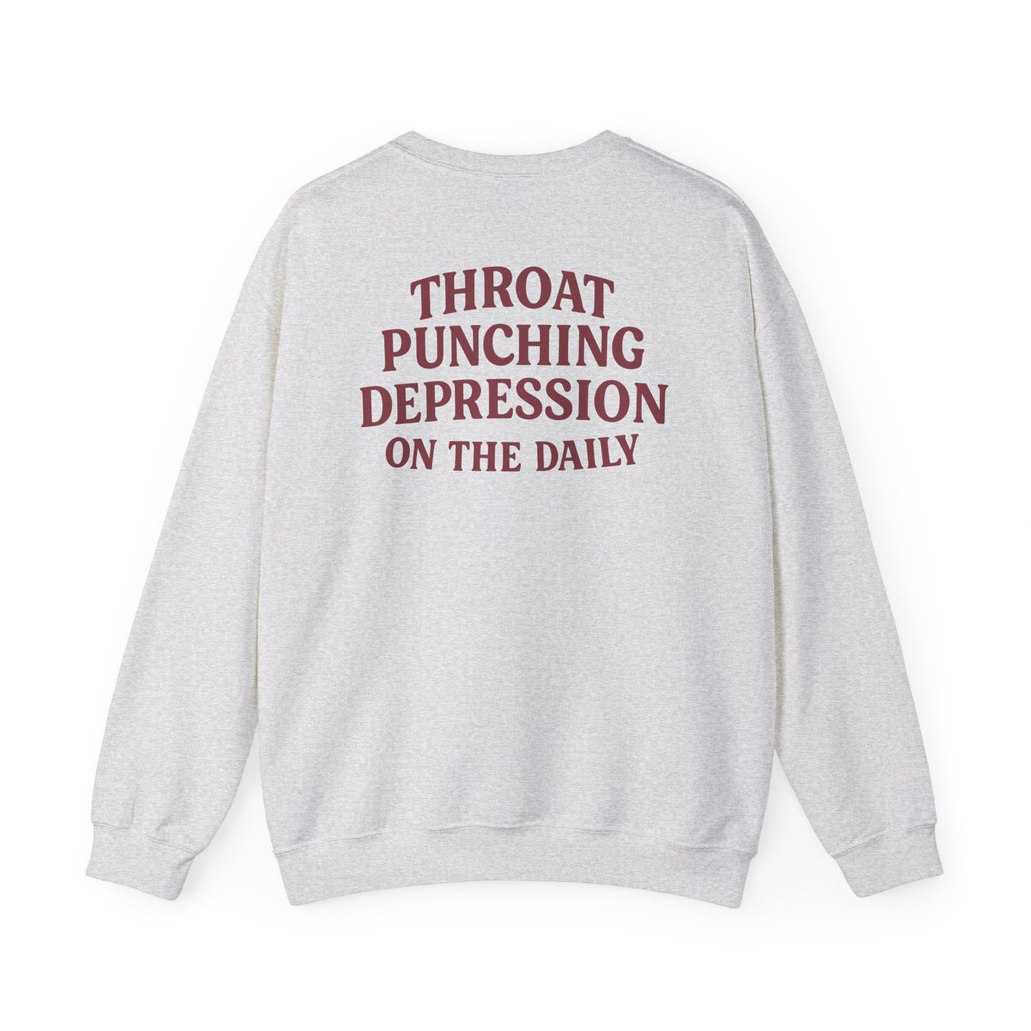 Throat Punching Depression Crewneck Sweatshirt