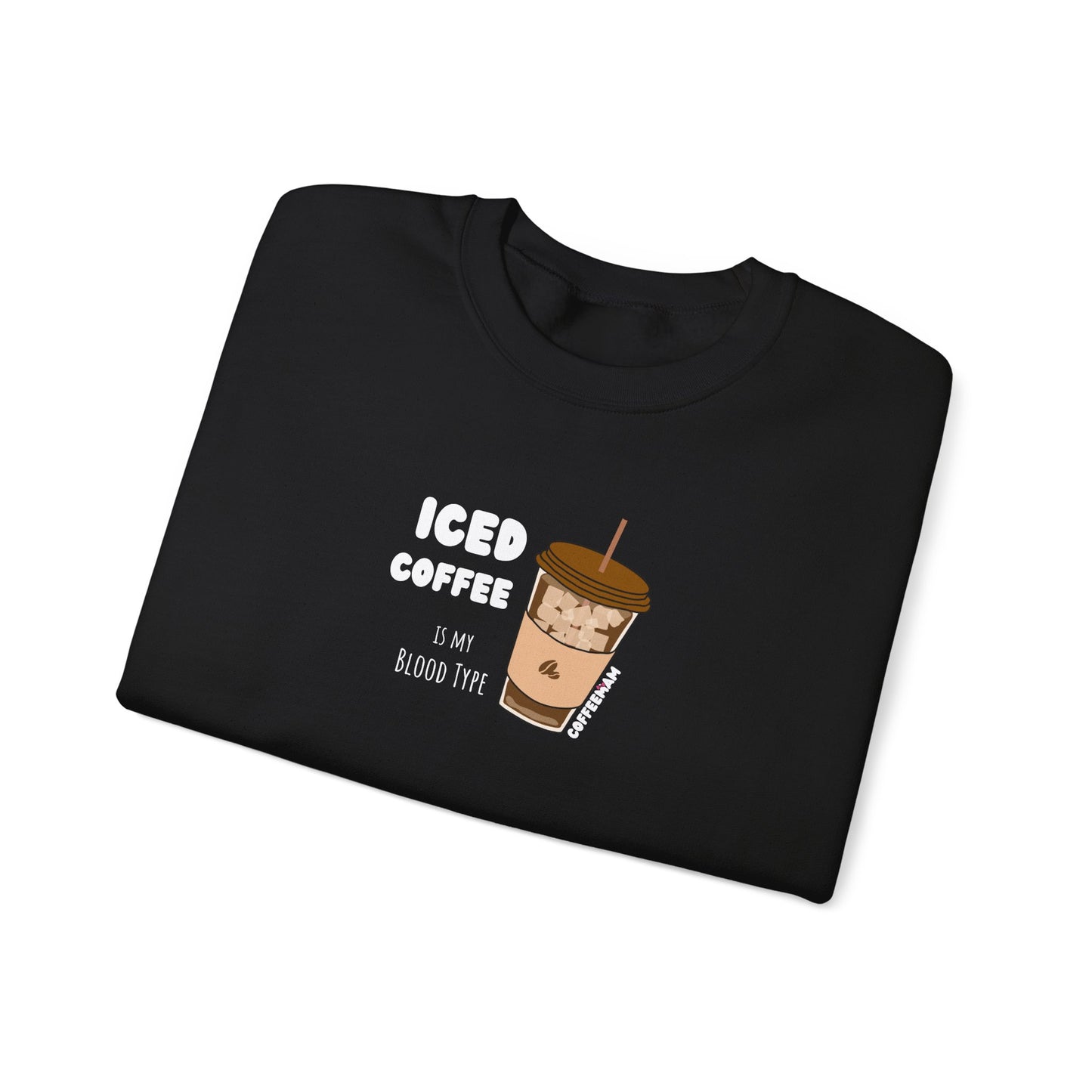 Iced Coffee Blood Type Crewneck Sweatshirt
