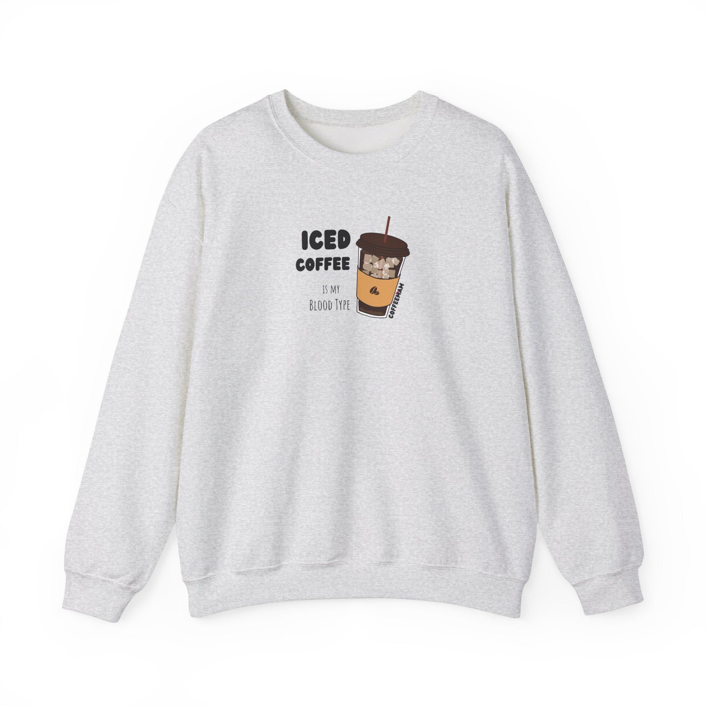 Iced Coffee Blood Type Crewneck Sweatshirt