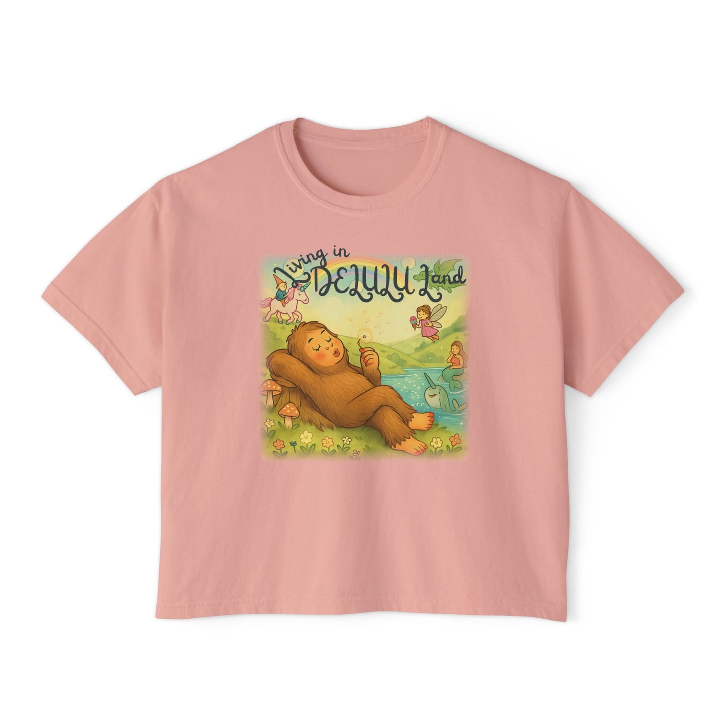 Delulu Land Boxy Tee