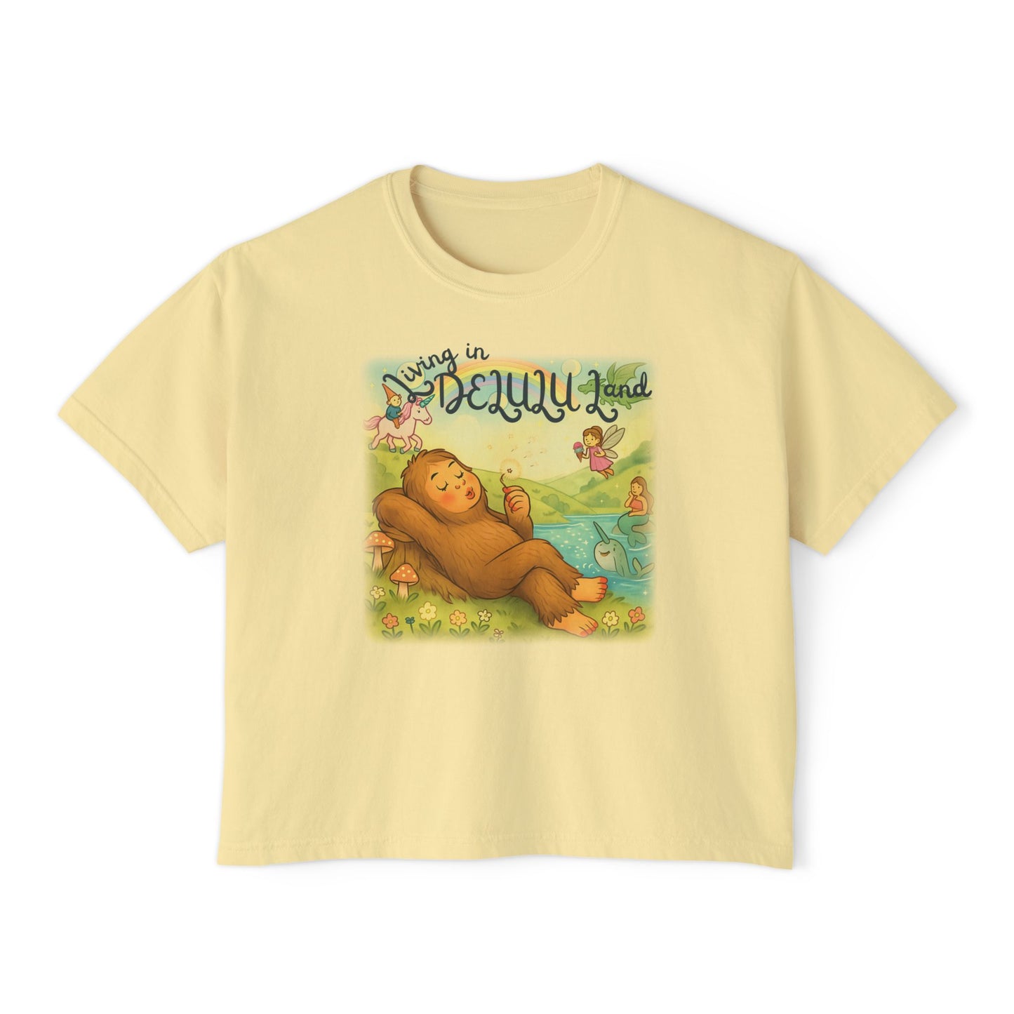 Delulu Land Boxy Tee