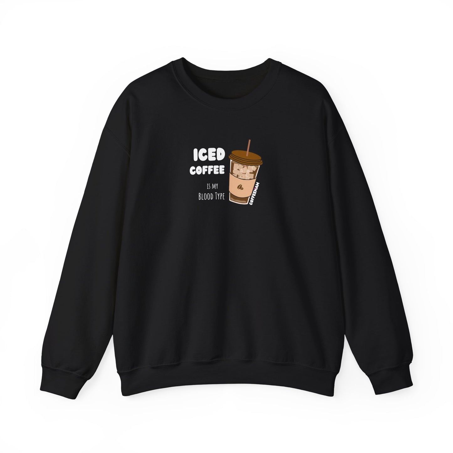 Iced Coffee Blood Type Crewneck Sweatshirt