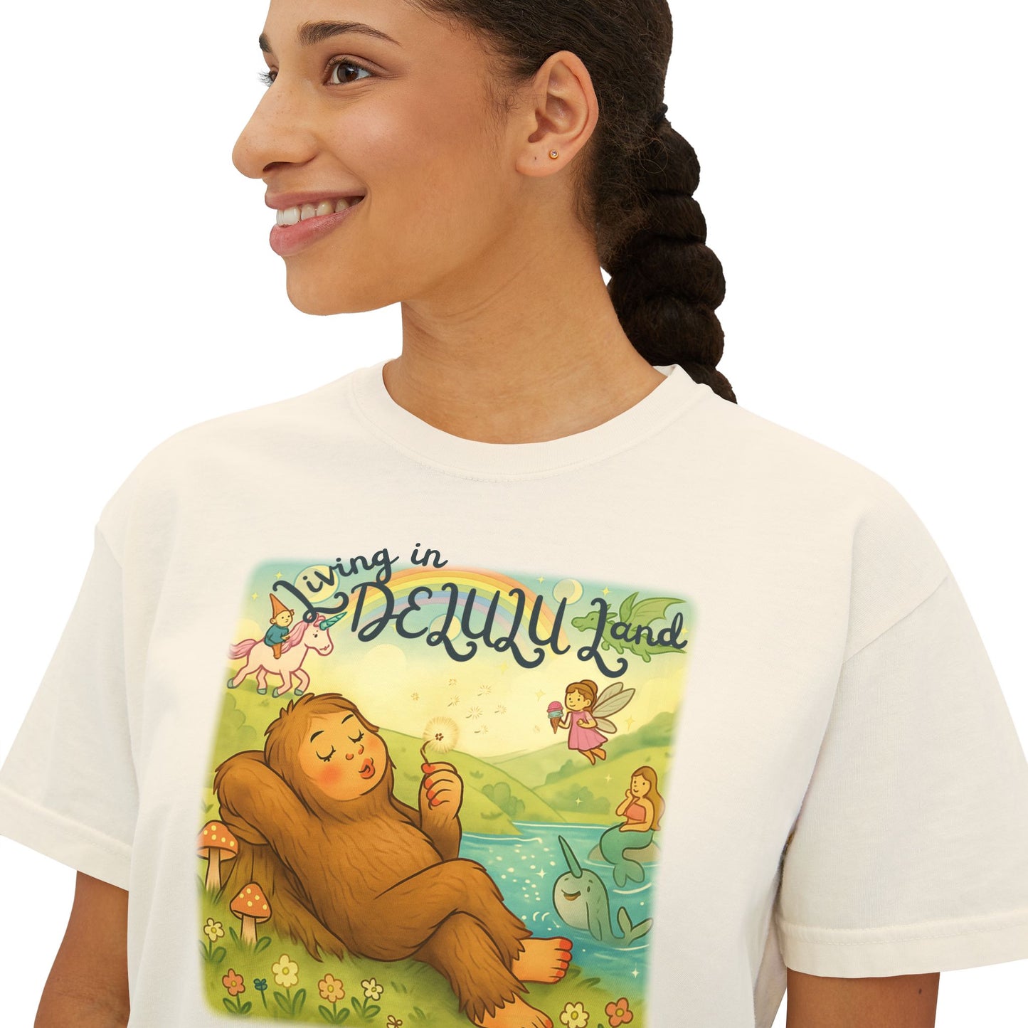 Delulu Land Boxy Tee