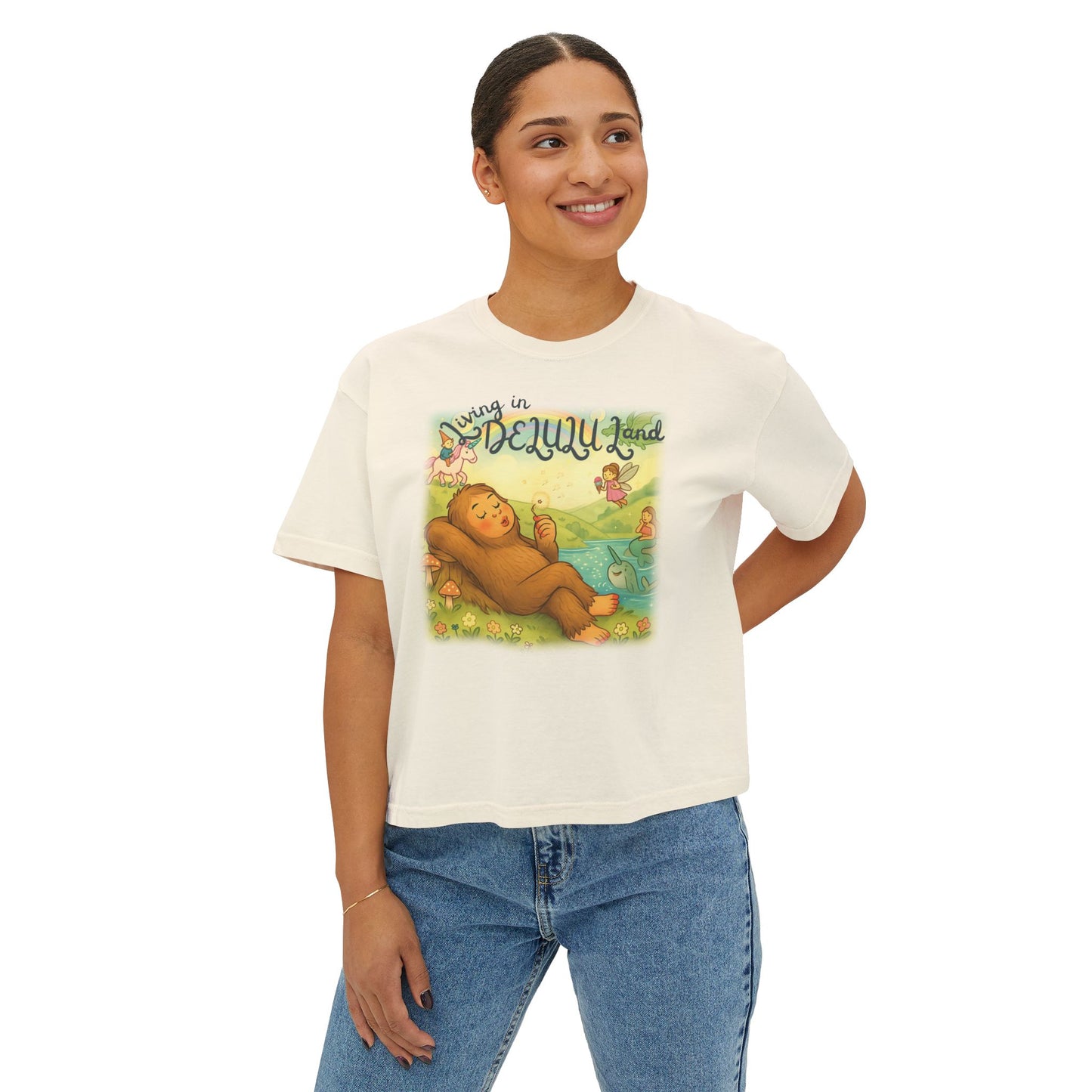 Delulu Land Boxy Tee