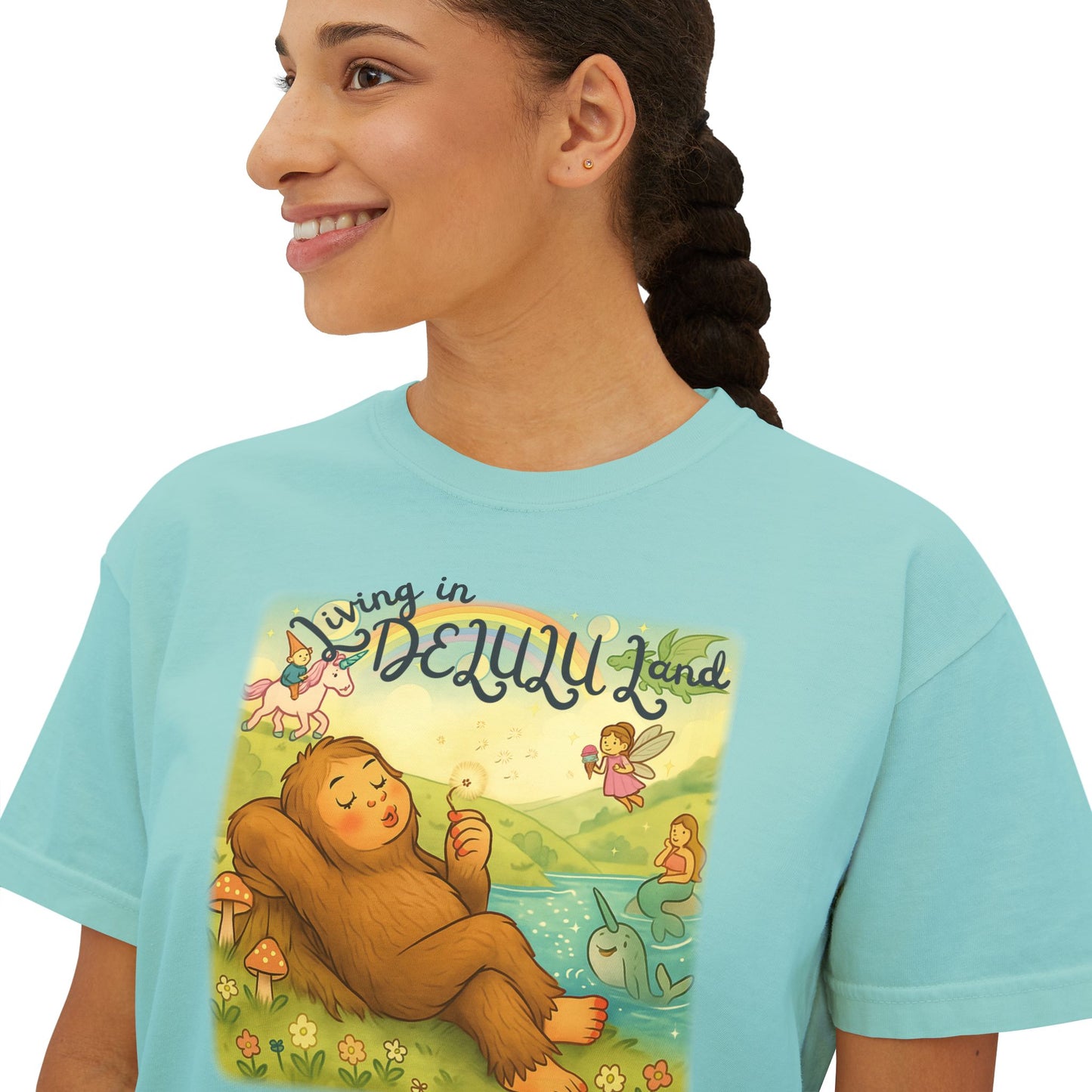 Delulu Land Boxy Tee