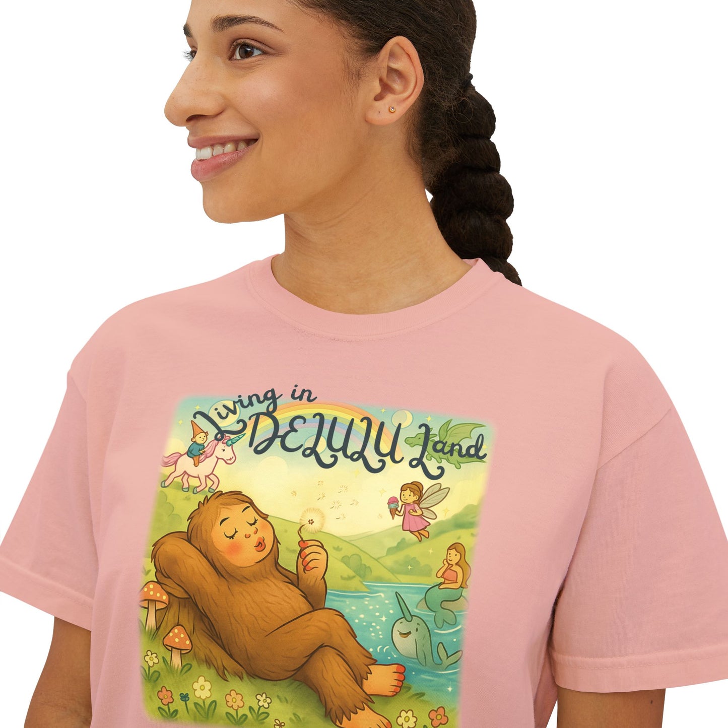 Delulu Land Boxy Tee