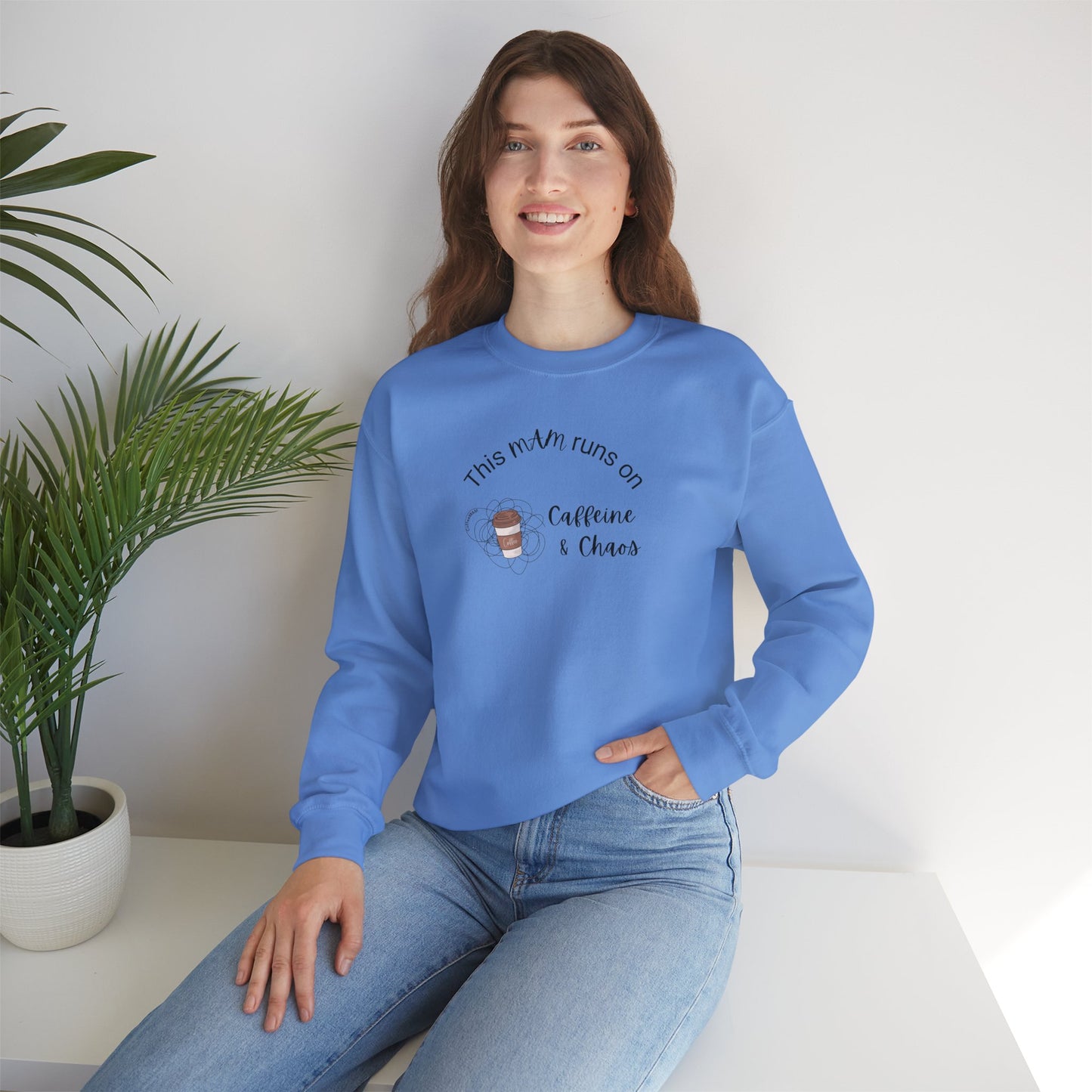 Caffeine & Chaos Crewneck Sweatshirt