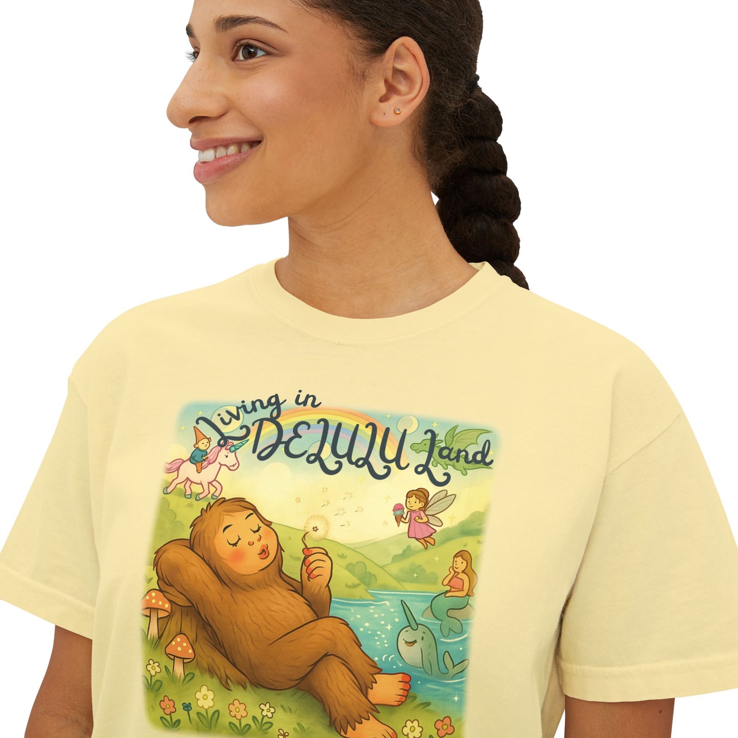 Delulu Land Boxy Tee