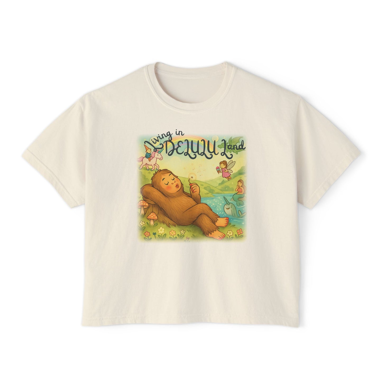 Delulu Land Boxy Tee
