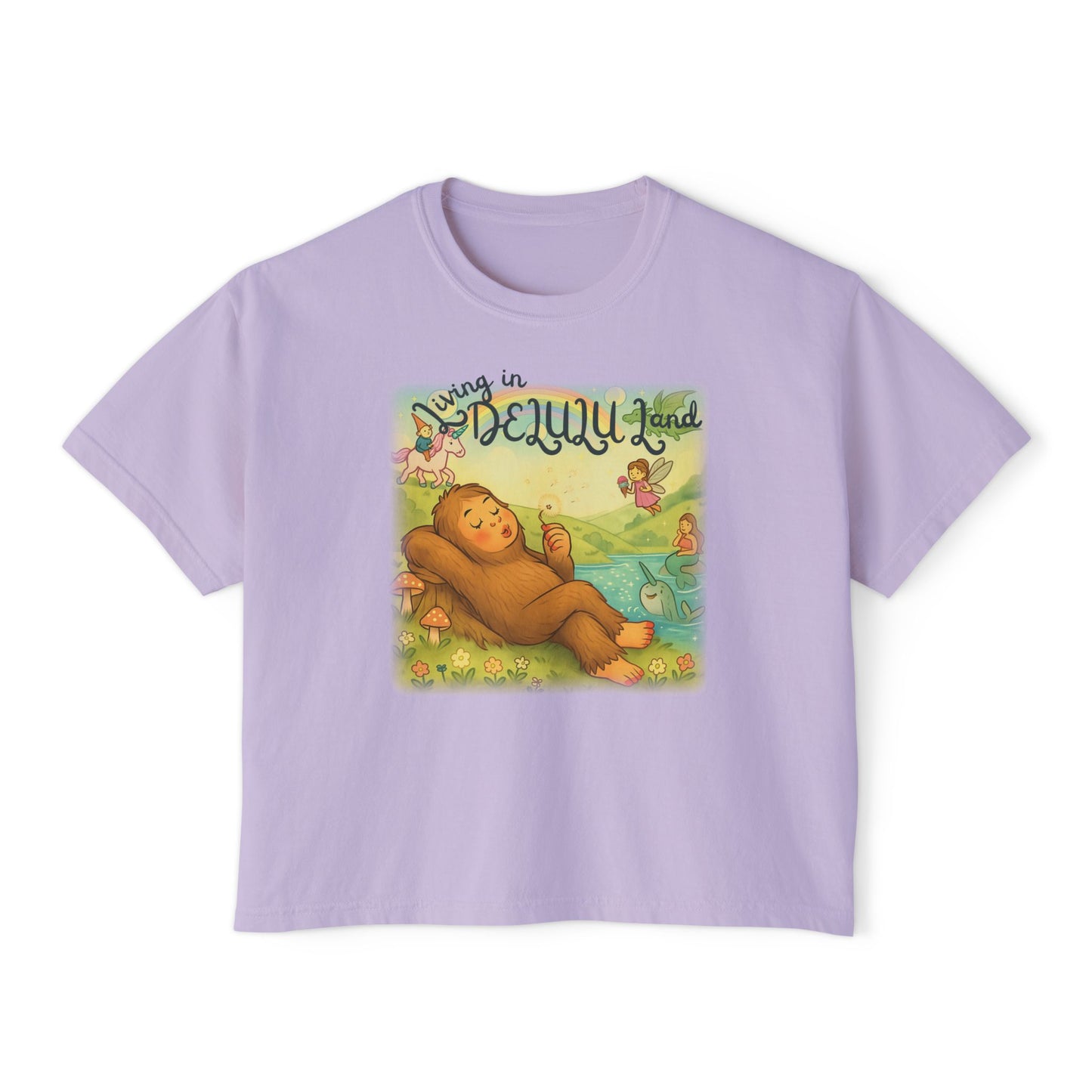 Delulu Land Boxy Tee
