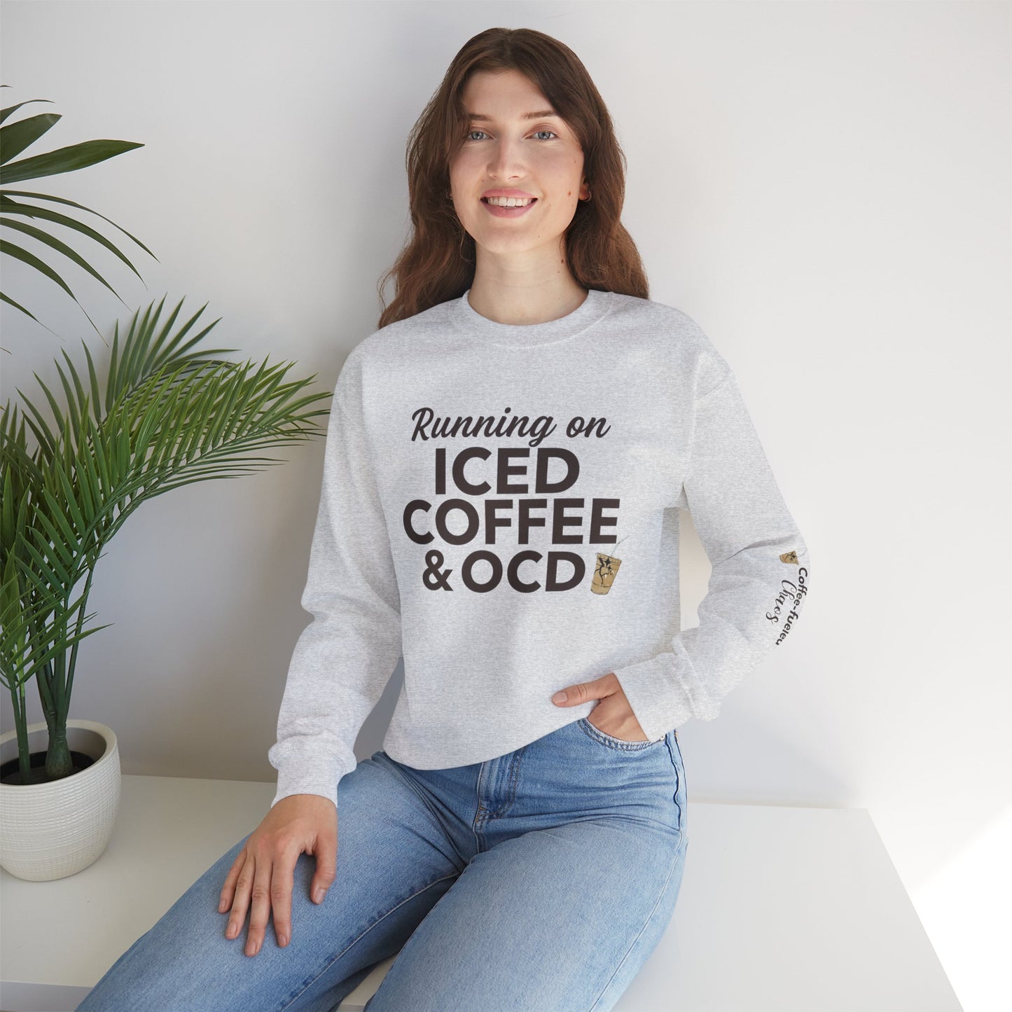 Iced Coffee & OCD Crewneck Sweatshirt