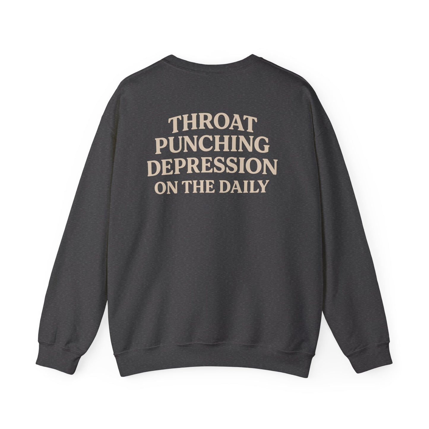 Throat Punching Depression Crewneck Sweatshirt