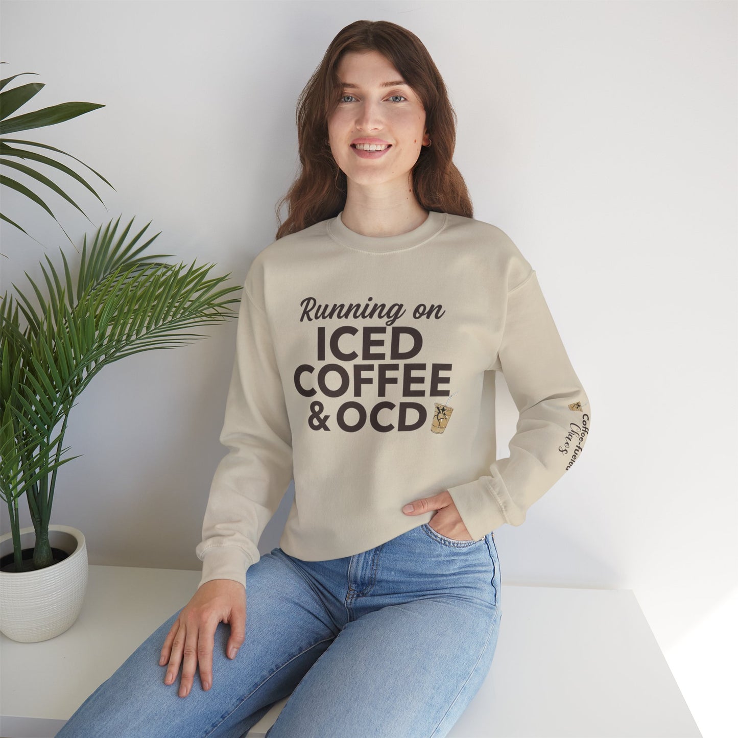 Iced Coffee & OCD Crewneck Sweatshirt