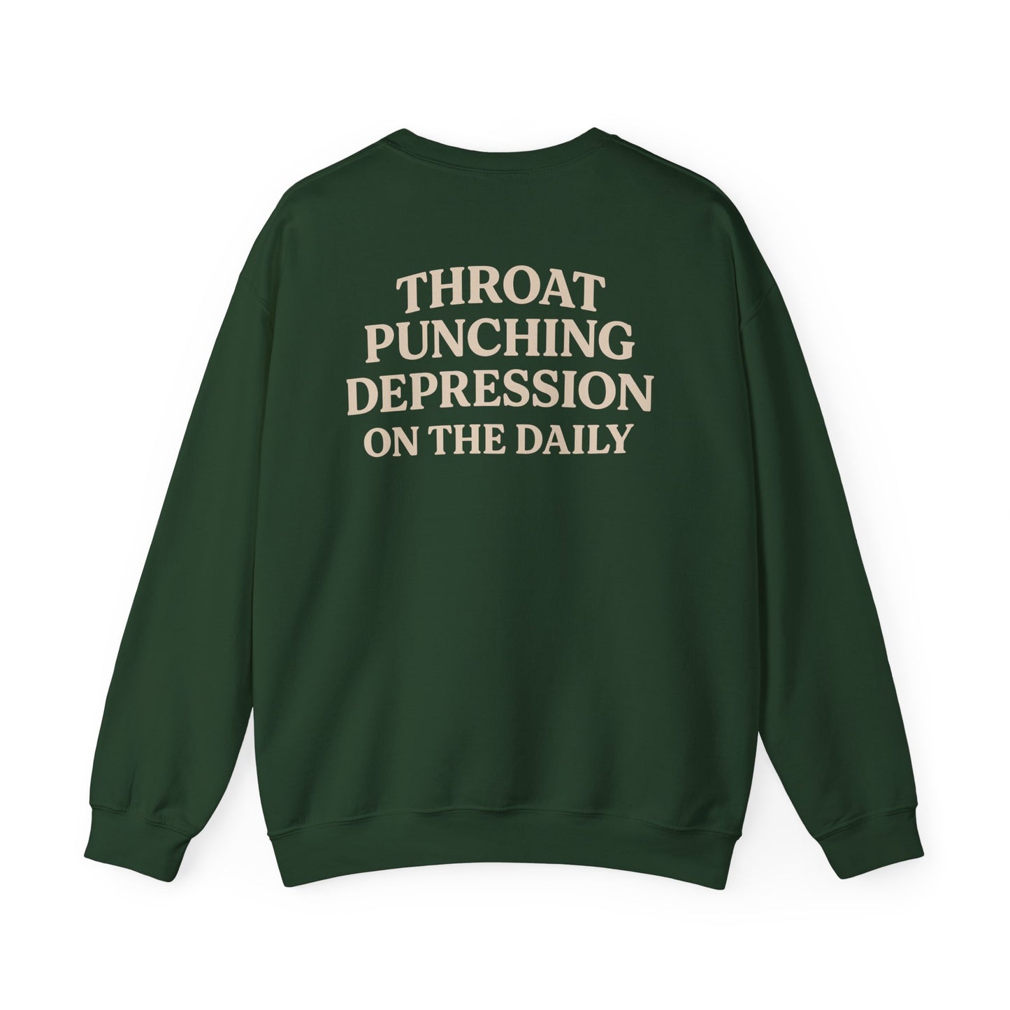 Throat Punching Depression Crewneck Sweatshirt